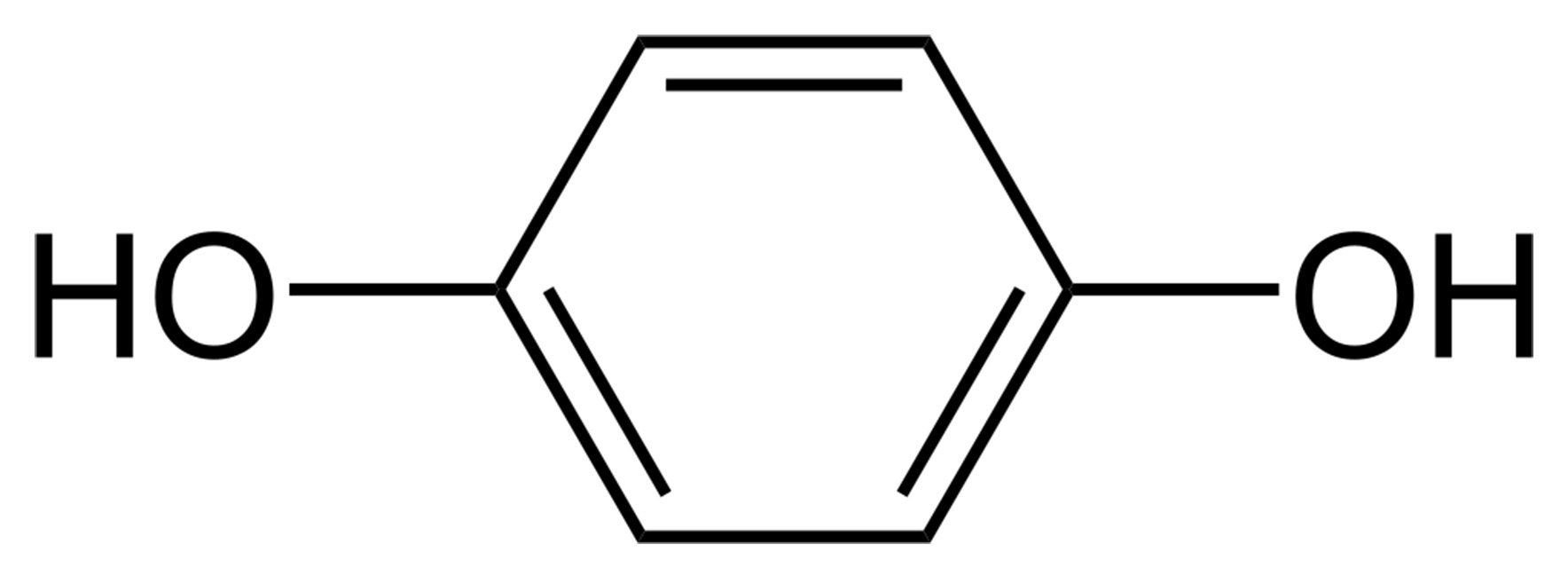 对苯二酚分子结构